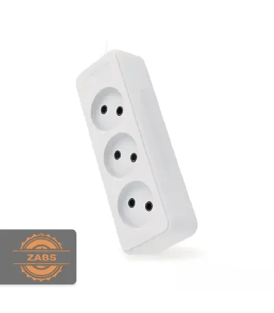 پریز سیار 3 خانه بدون ارت و بدون کلید پارت الکتریک مدل شهاب